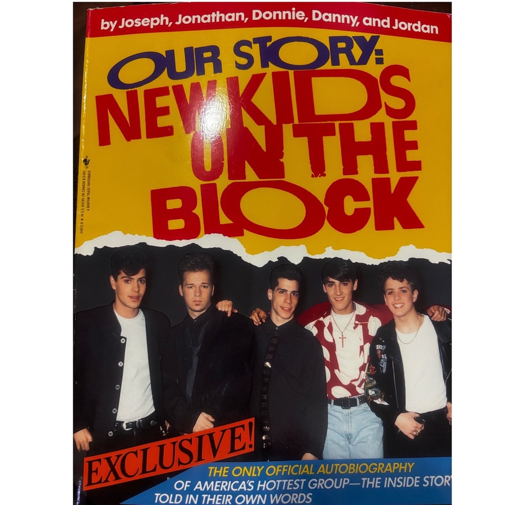 3 vintage New Kids on the Block memorabilia books calendar 90s
